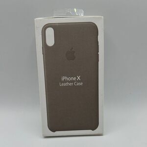 Genuine Apple iPhone X Brown Leather Phone Case